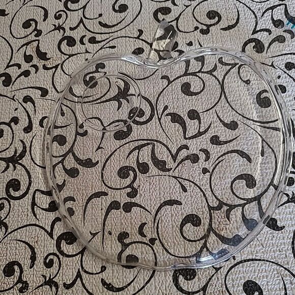 Glass Pumpkin Snack Plate #2 - Picture 2 of 3